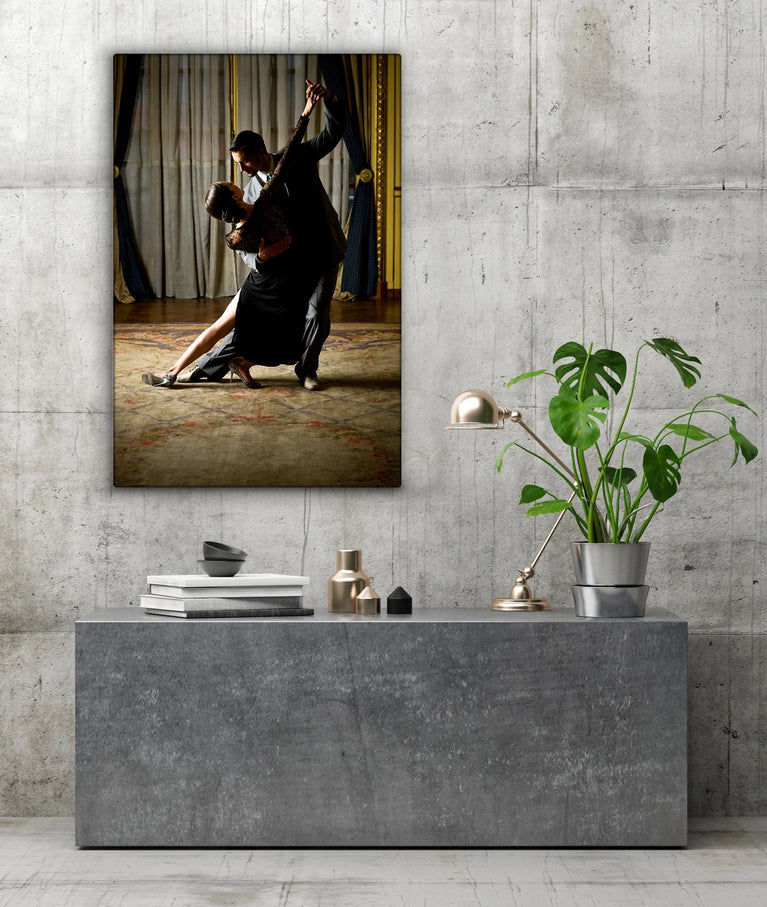 Tango Dance, Canvas Print, Ballroom, Beautiful Woman Canvas Wall Art Poster Sticker