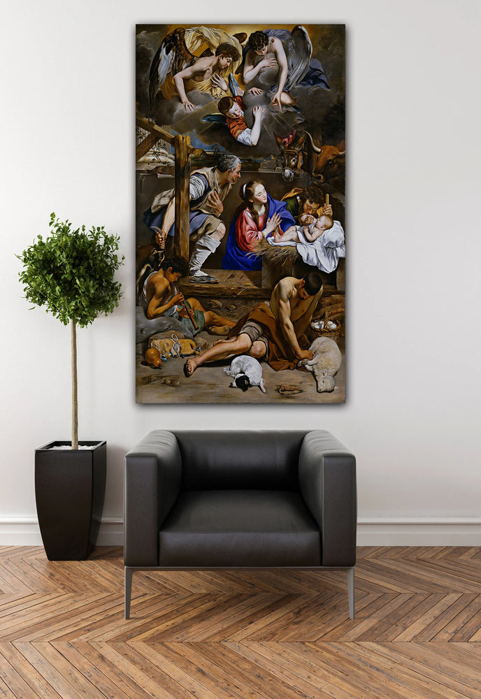 Adoration of the Shepherds Canvas Print Wall Art Poster Sticker