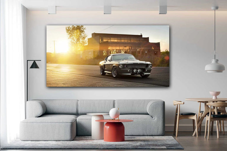 The Mustang Shelby Canvas Print, Ford Mustang Shelby Canvas Wall Art Poster Sticker