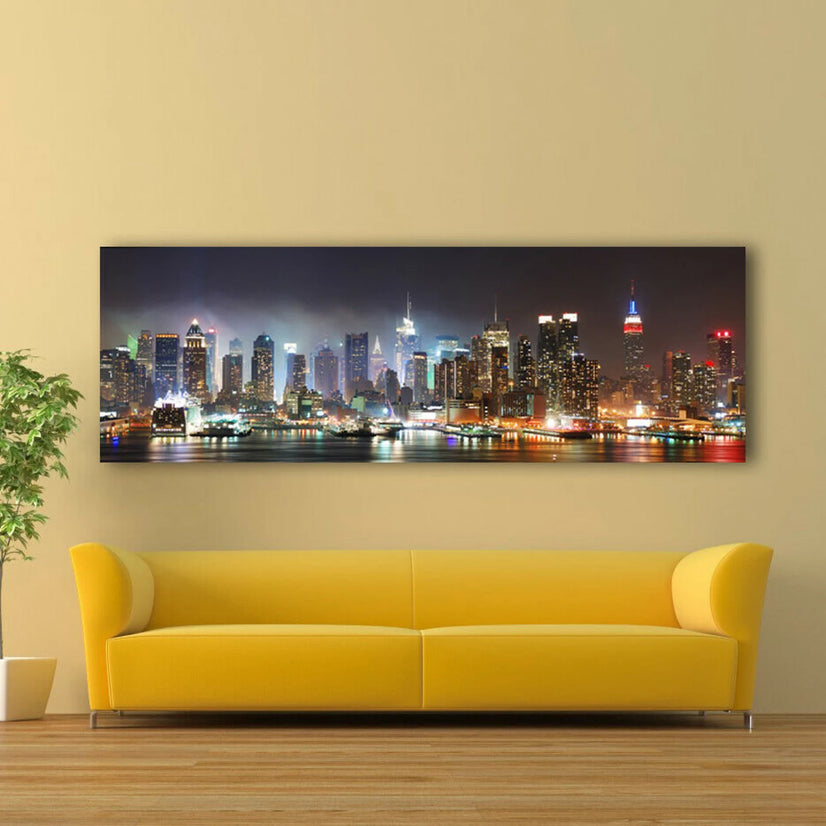 New York Skyline Art Print / Canvas Print Poster, Wall Art, Home Decor Poster Sticker