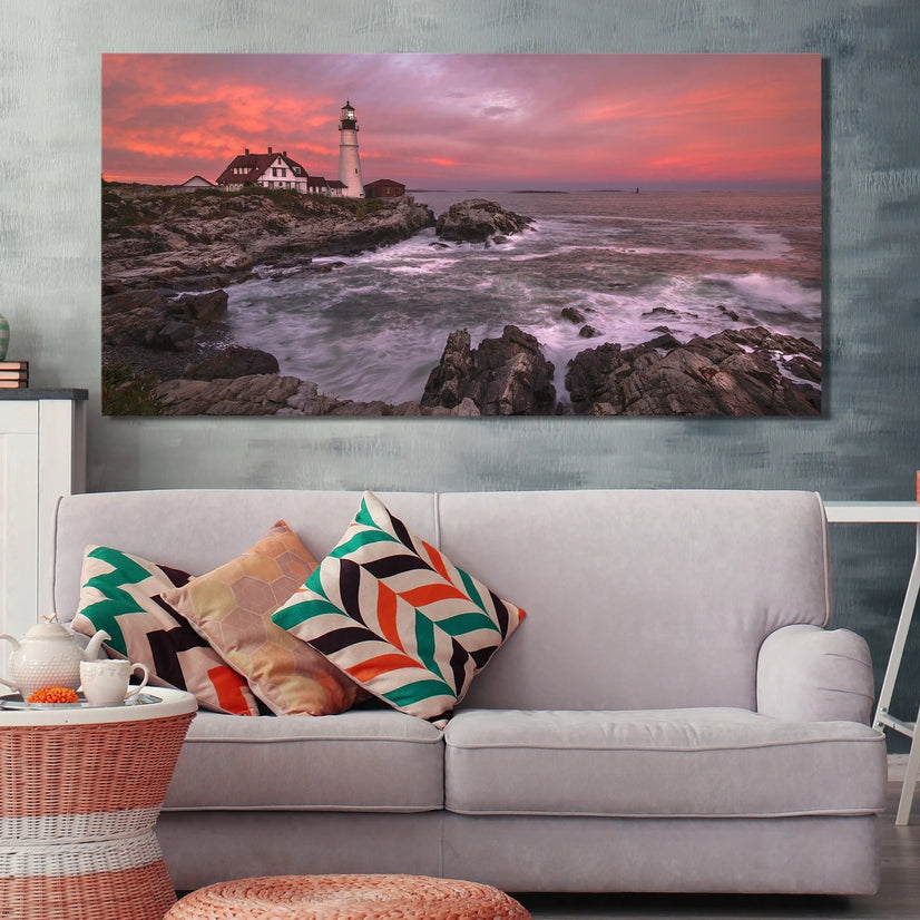 Lighthouse By The Coast Canvas Wall Art Canvas Poster Canvas Print Decor Wall Art Poster Sticker