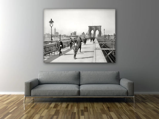 Brooklyn Bridge In New York Wall Art Canvas Poster Canvas Print Decor Wall Art Poster Sticker