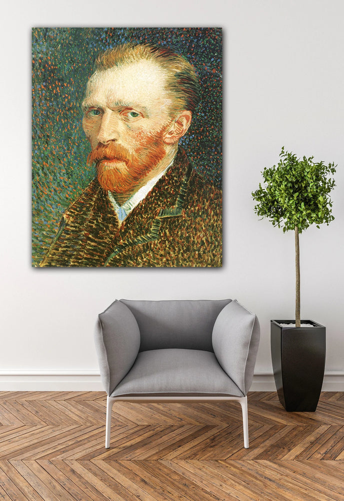 Self Portrait By Vincent Van Gogh Canvas Print Wall Art Poster Sticker