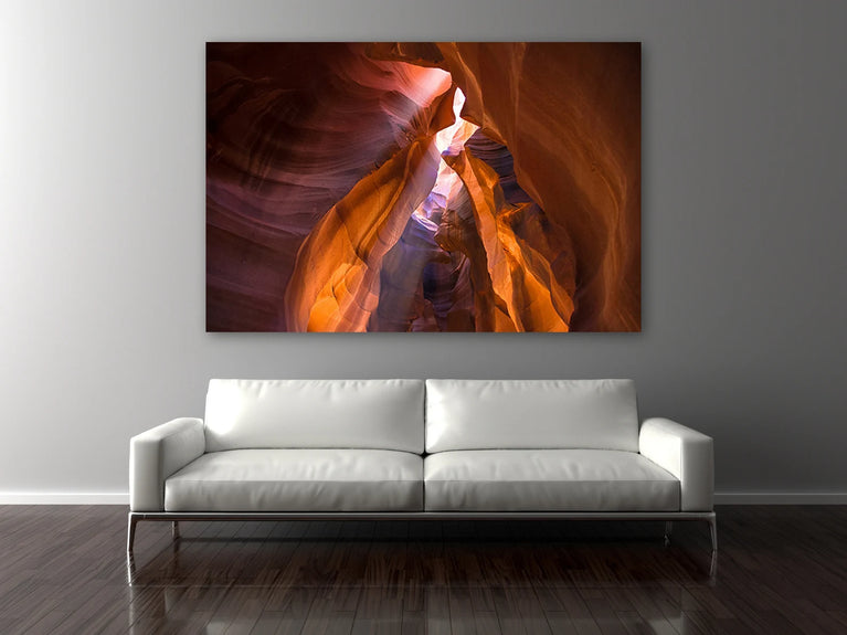 Antelope Canyon Arizona Canvas Wall Decor, Canvas Print Wall Art Poster Sticker