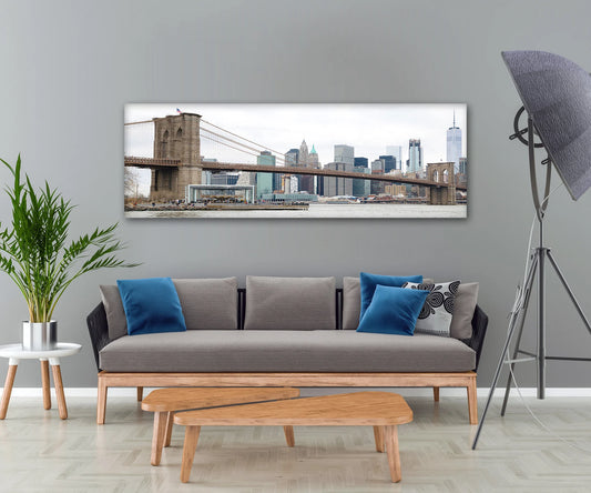 Brooklyn Bridge New York USA Skyline Canvas, Canvas Print Wall Art Poster Sticker