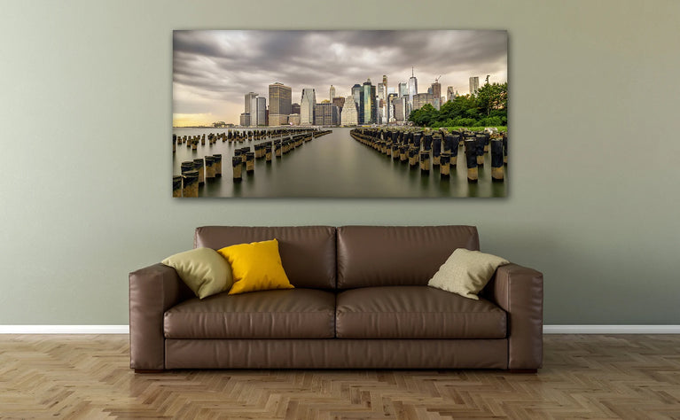 Lower Manhattan Skyline City Wall Art Canvas Poster Canvas Print Decor Wall Art Poster Sticker