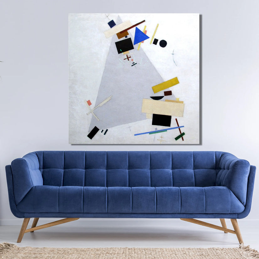 Dynamic Suprematism By Kazimir Malevich, Malevich Picture Abstract Artwork Canvas Print Wall Art Poster Sticker