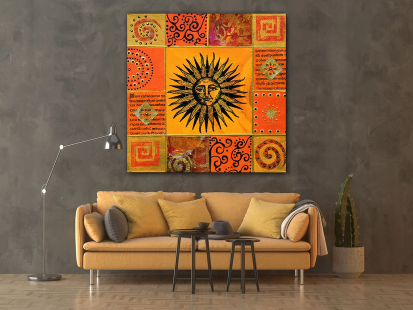 Ilustraciones Sol, Sun Illustrations Artwork Canvas Print Wall Art Poster Sticker