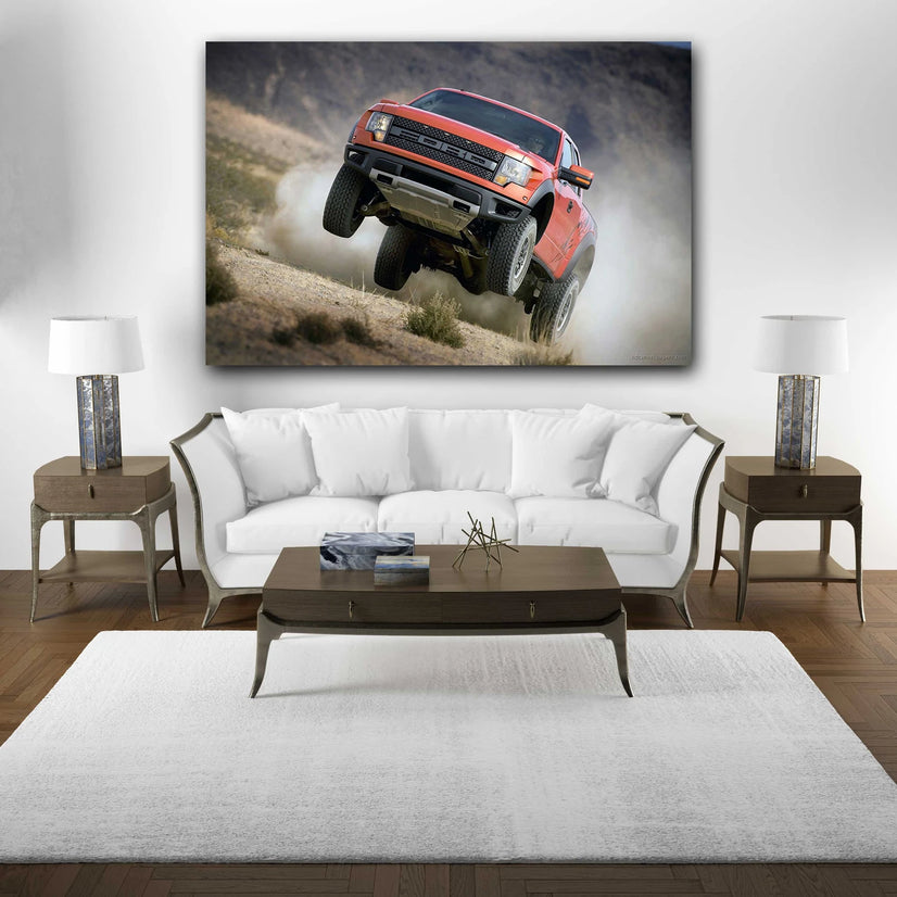 The Ford Canvas Print, Ford F150 Canvas Wall Art Poster Sticker