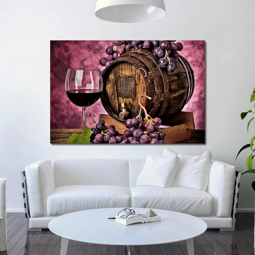 Vine Wine Canvas Art Decor Landcape Art Print Wall Decor Poster Sticker