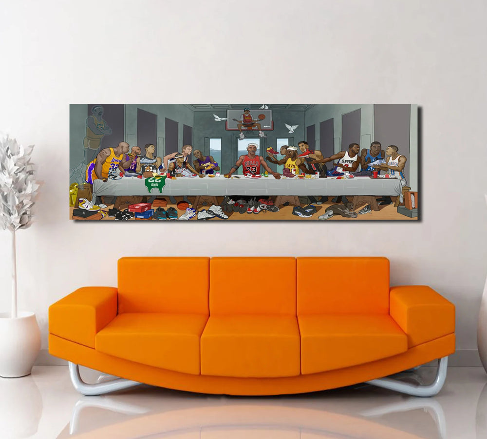 NBA Players Last Supper Canvas Printing Wall Art