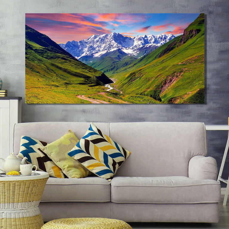 Nature Sunset Mountain Canvas Wall Art Canvas Poster Canvas Print Decor Wall Art Poster Sticker