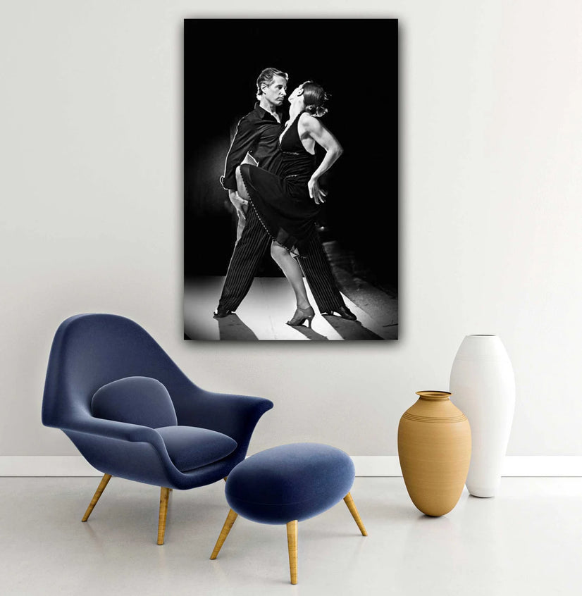 Couple Dancing Romantic Tango Canvas Print, Canvas Wall Art Poster Sticker