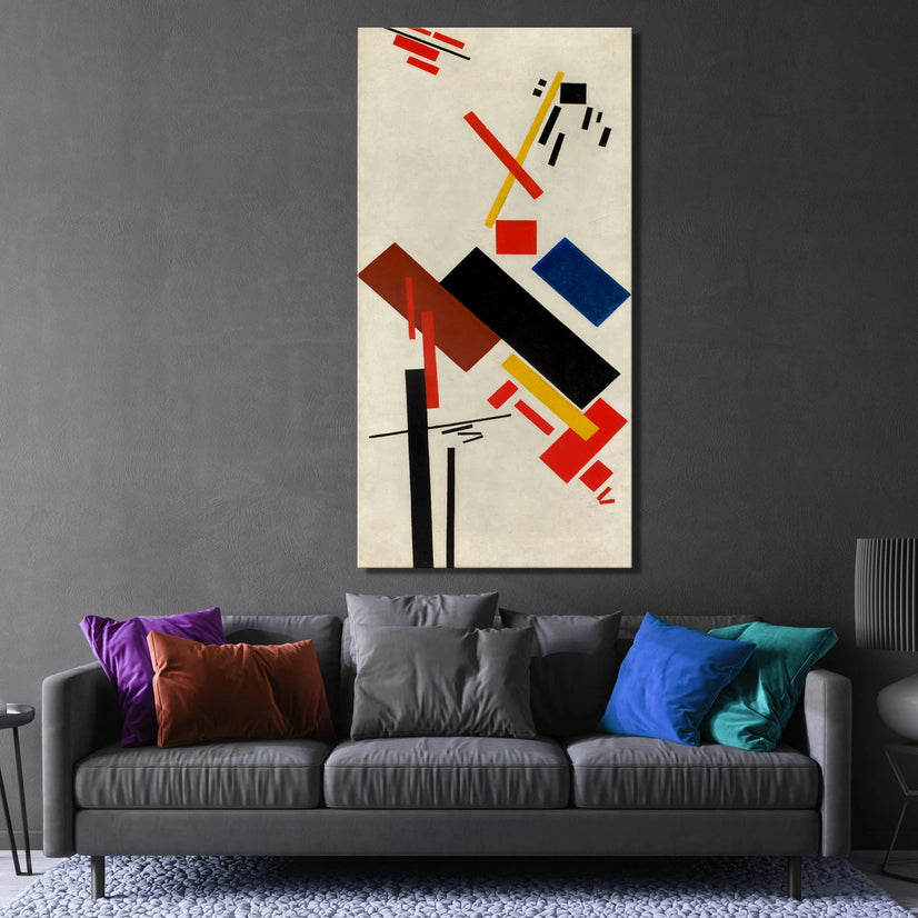 Composición Suprematista By Kazimir Malevich, Malevich Picture Abstract Artwork Canvas Print Wall Art Poster Sticker