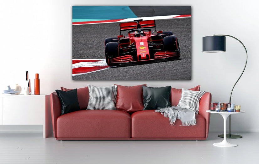 The Formula 1 Car Canvas Print, Formula 1 Car Canvas Wall Art Poster Sticker