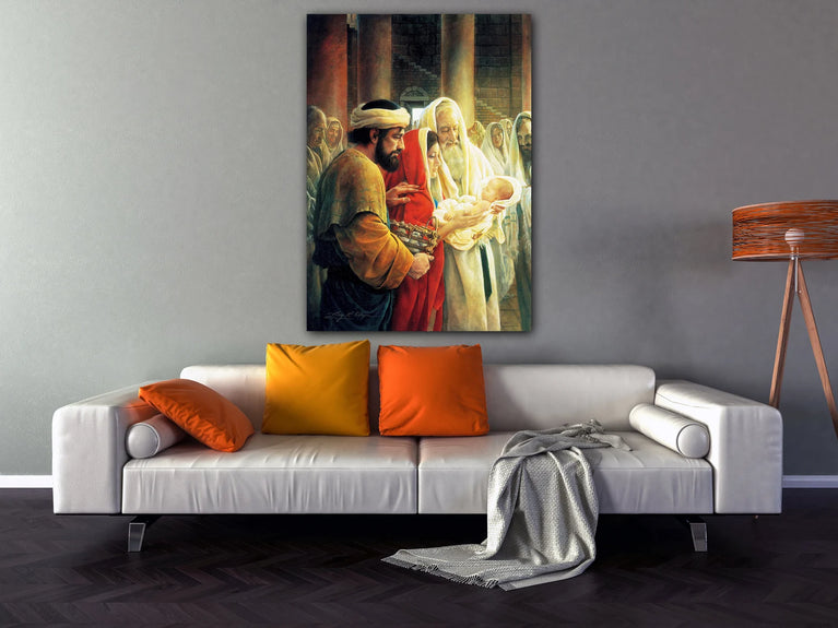 Presentación de Jesús En El Templo (Presentation Of Jesus In The Temple) Canvas Print Wall Art Poster Sticker