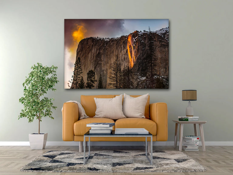 Yosemite Firefall Wall Art Canvas Poster Canvas Print Decor Wall Art Poster Sticker