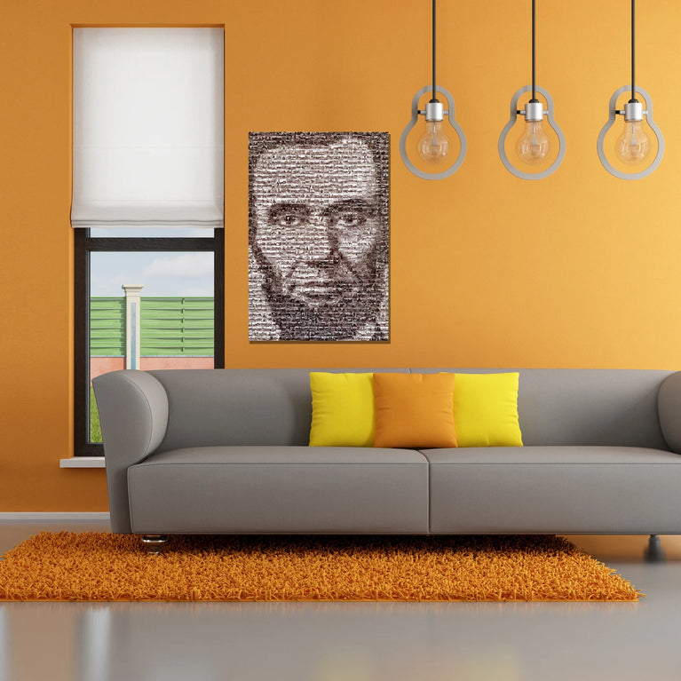 Abraham Lincoln Canvas, Famous People Canvas Wall Art Poster Sticker