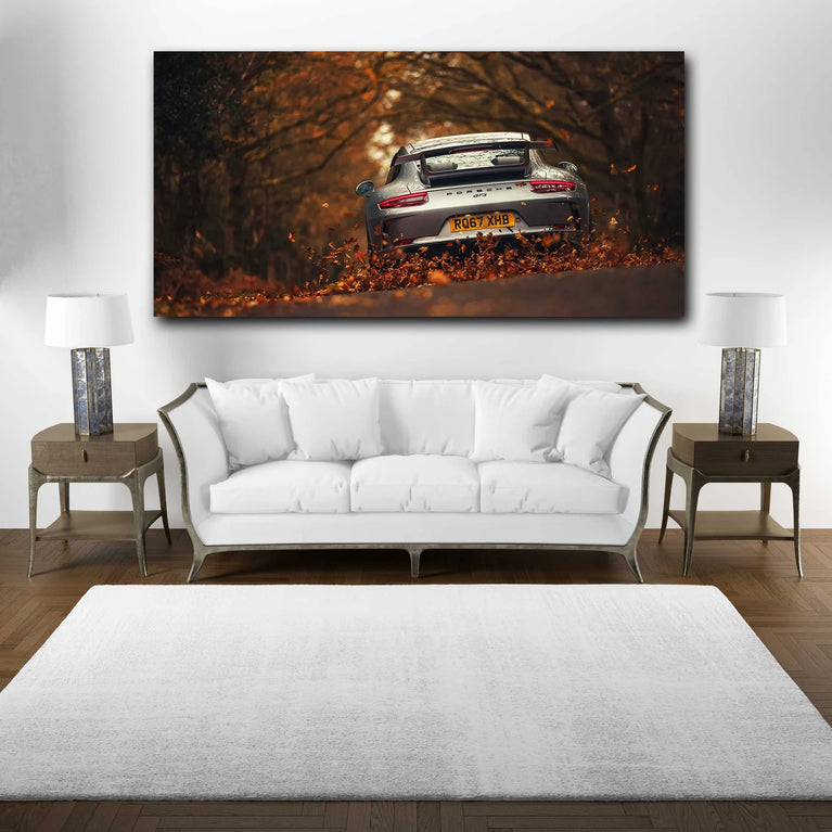 The Porsche 911 Canvas Print, 911 Canvas Wall Art Poster Sticker