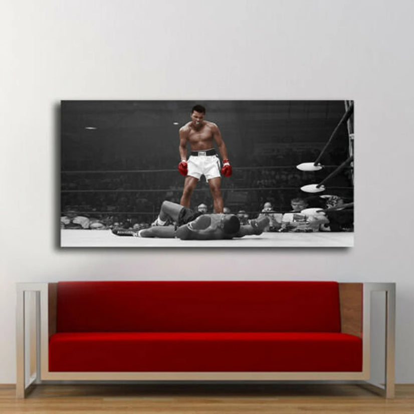 Muhammad Ali vs Sonny Liston - Famous Knockout Canvas