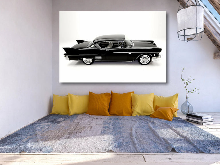 Vintage Car Canvas Wall Decor, Cars Canvas Print Wall Art Poster Sticker