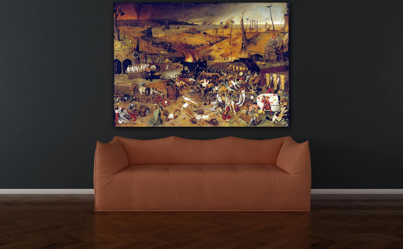 The Triumph of Death by Pieter Bruegel the Elder Canvas Print Wall Art Poster Sticker