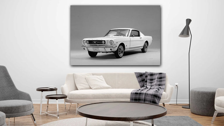 The Ford Mustang Canvas Print, Sport Car Mustang Boss Canvas Wall Art Poster Sticker