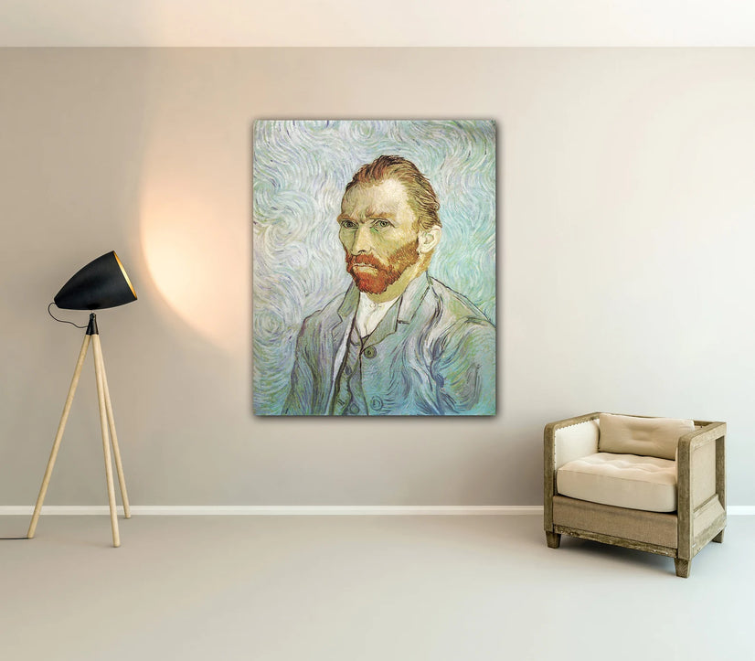 Self Portrait By Vincent Van Gogh Canvas Print Wall Art Poster Sticker