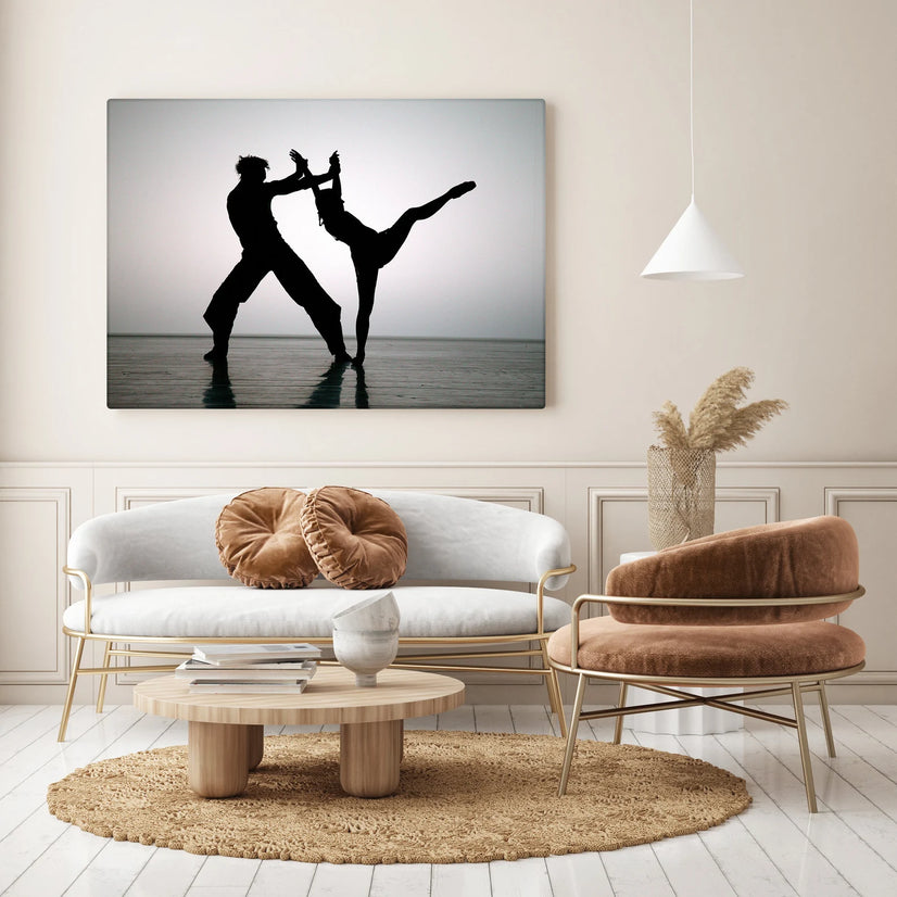 The Dancing Couple, Canvas Print, Ballet, Performance Space Canvas Wall Art Poster Sticker