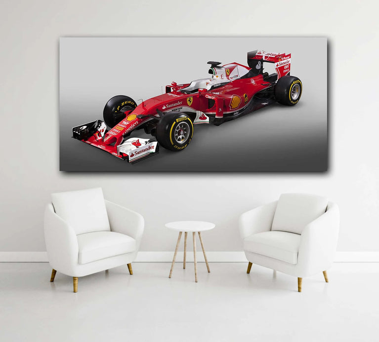 The Formula 1 Car Canvas Print, Formula 1 Car Canvas Wall Art Poster Sticker