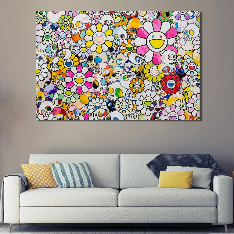 Aspen Lift Ticket Art by Takashi Murakami Canvas Print, Concept Art Canvas Wall Art Poster Sticker