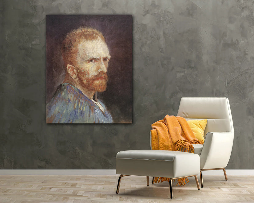 Self Portrait By Vincent Van Gogh Canvas Print Wall Art Poster Sticker