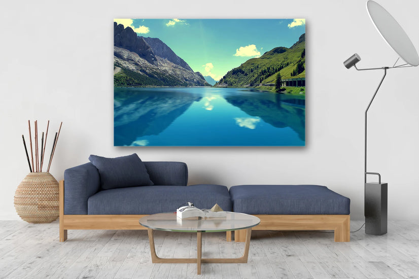 Austria Mountain Lake Wall Art Canvas Poster Canvas Print Decor Wall Art Poster Sticker