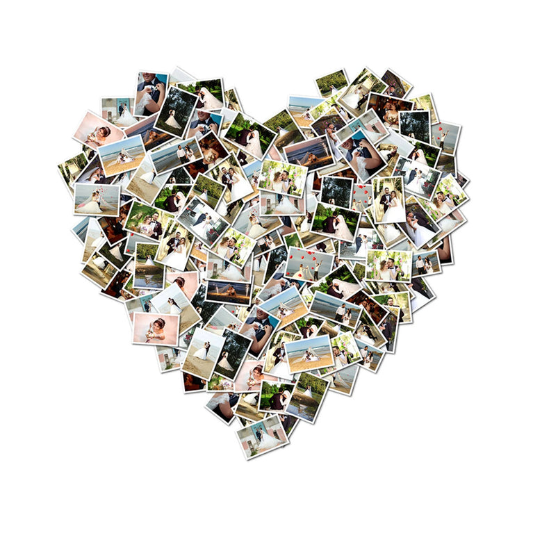 Family Photo Heart Collage Heart Shaped Children Photos Personalized Large Collage Heart Collage Canvas Photo Anniversary Gift