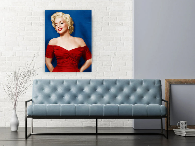 Marilyn Monroe Canvas Print, Pop Art Canvas Wall Art Poster Sticker