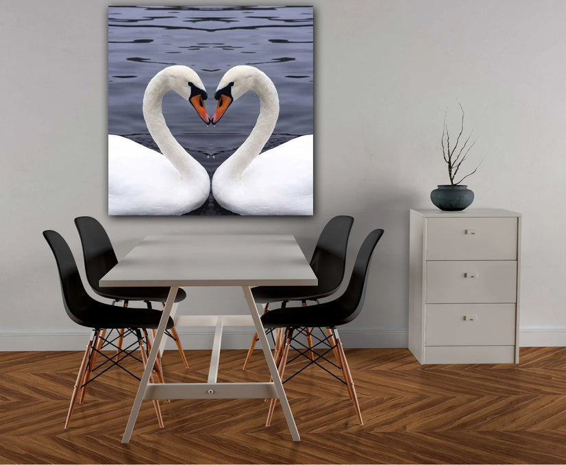 The Love Of Swans Canvas Print, Canvas Wall Art Poster Sticker