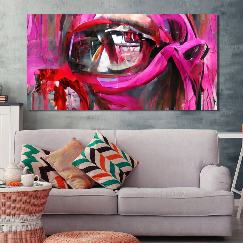 The Bloodshed Painting Fine Art Canvas Print, Colorful Painting Fine Art Canvas Wall Art Poster Sticker