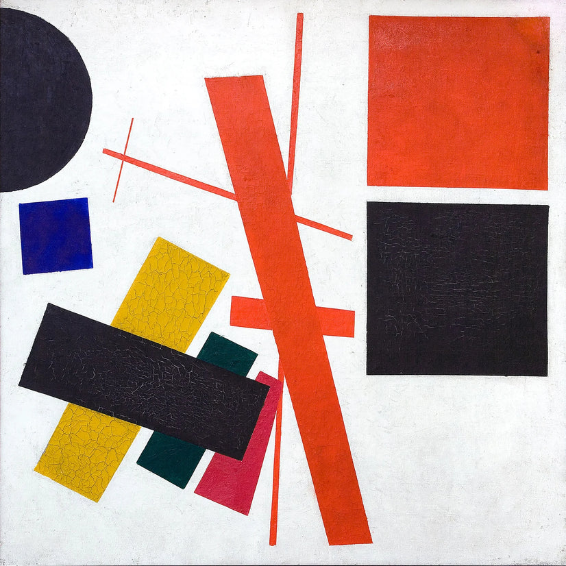 Suprematist Composition By Kazimir Malevich, Malevich Picture Abstract Artwork Canvas Print Wall Art Poster Sticker