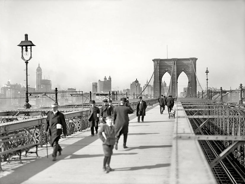 Brooklyn Bridge In New York Wall Art Canvas Poster Canvas Print Decor Wall Art Poster Sticker