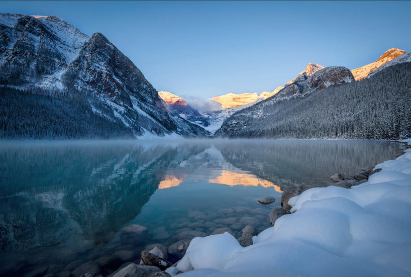 Banff National Park Landscape Canvas Print, Moraine Lake Landscape Canvas Wall Art Poster Sticker