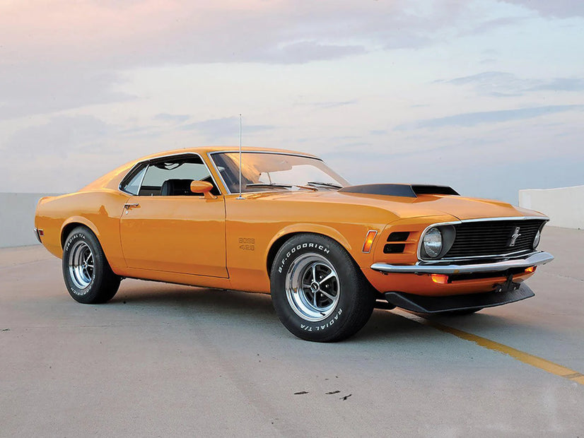 The Ford Mustang Canvas Print, Sports Car Mustang Boss 302 Canvas Wall Art Poster Sticker