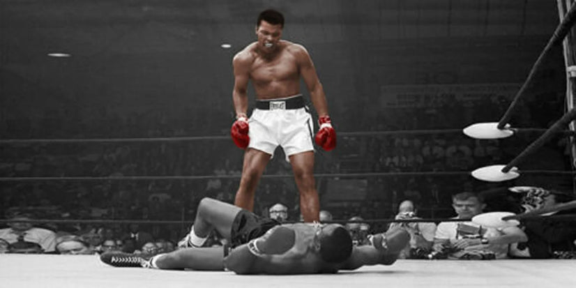 Muhammad Ali vs Sonny Liston - Famous Knockout Canvas