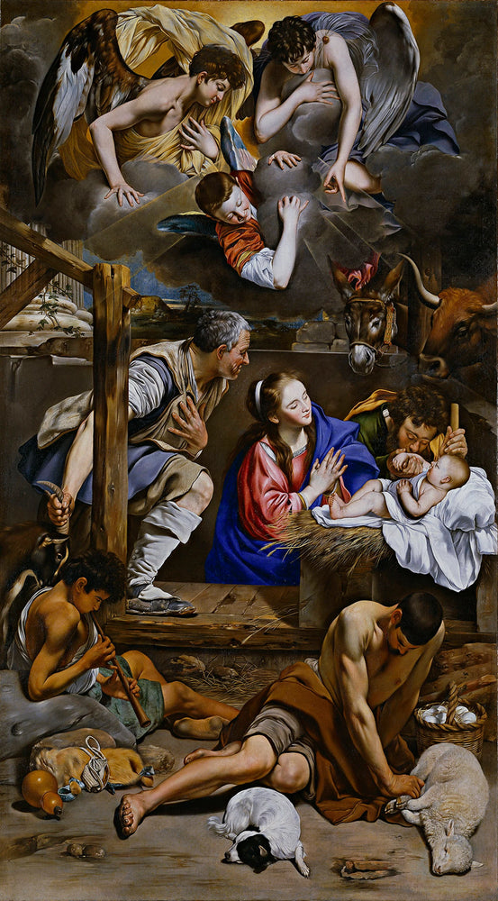 Adoration of the Shepherds Canvas Print Wall Art Poster Sticker