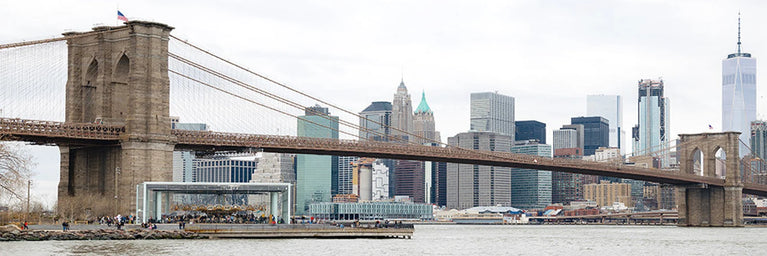 Brooklyn Bridge New York USA Skyline Canvas, Canvas Print Wall Art Poster Sticker