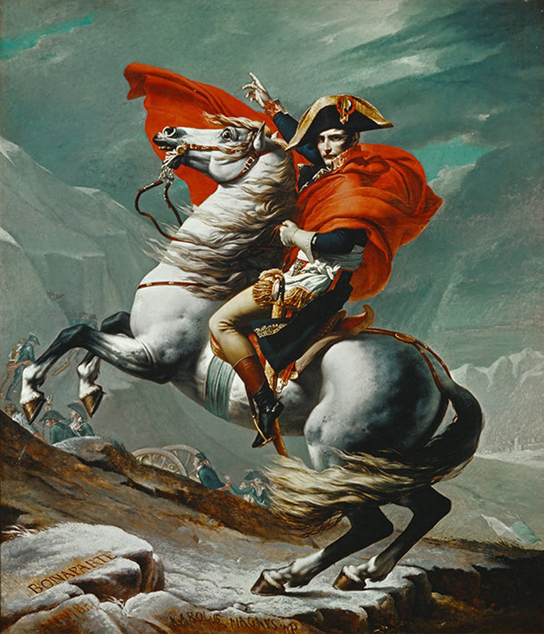 Napoleon On A Prancing Horse Canvas Print Wall Art Poster Sticker