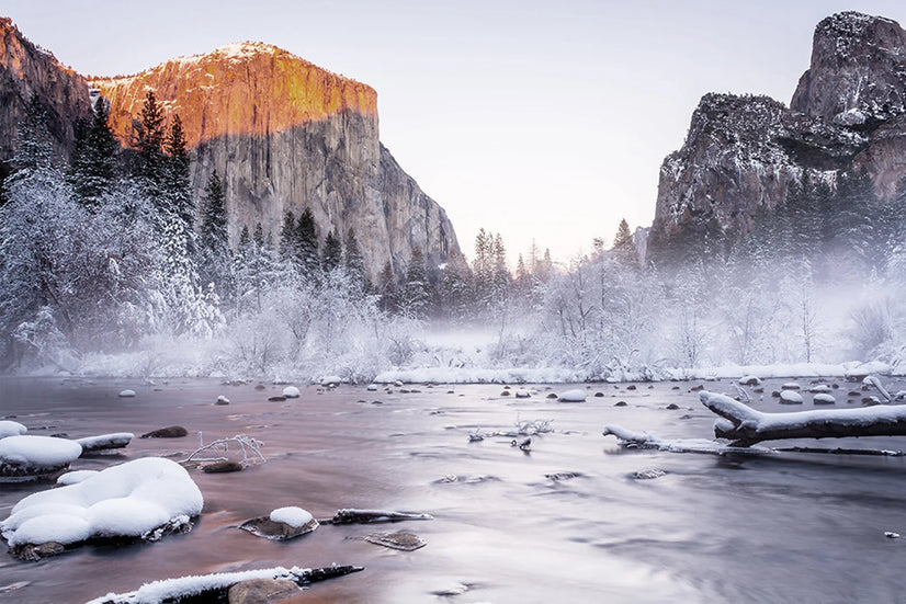 Yosemite Valley Private Winter Wall Art Canvas Poster Canvas Print Decor Wall Art Poster Sticker