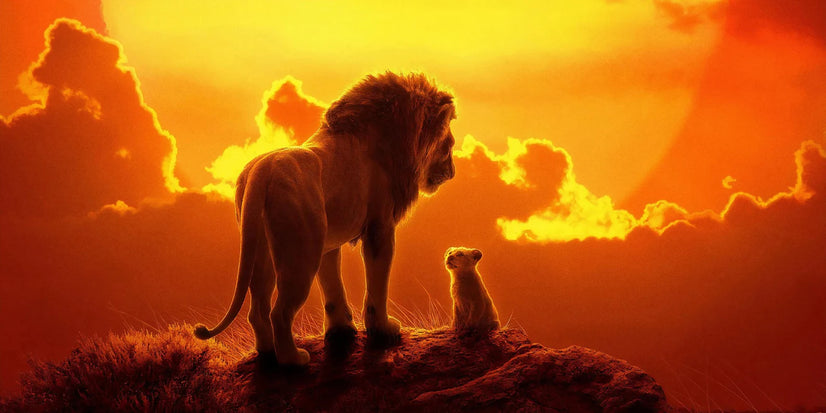 The Lion King Canvas Printing Wall Art, Lion Poster Canvas Wall Art Poster Sticker