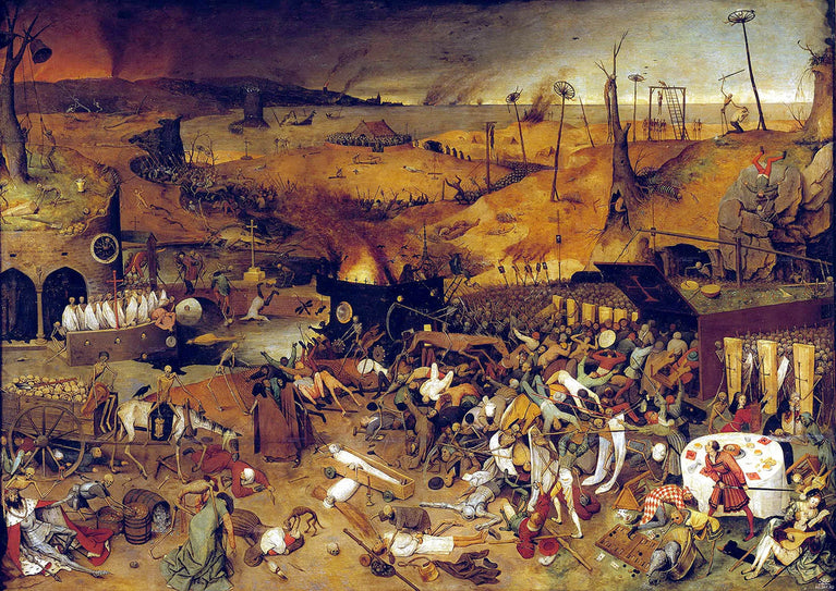 The Triumph of Death by Pieter Bruegel the Elder Canvas Print Wall Art Poster Sticker