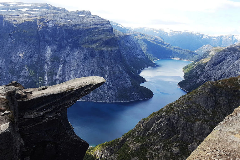 Trolltunga Troll Tongue Norway Wall Art Canvas Poster Canvas Print Decor Wall Art Poster Sticker