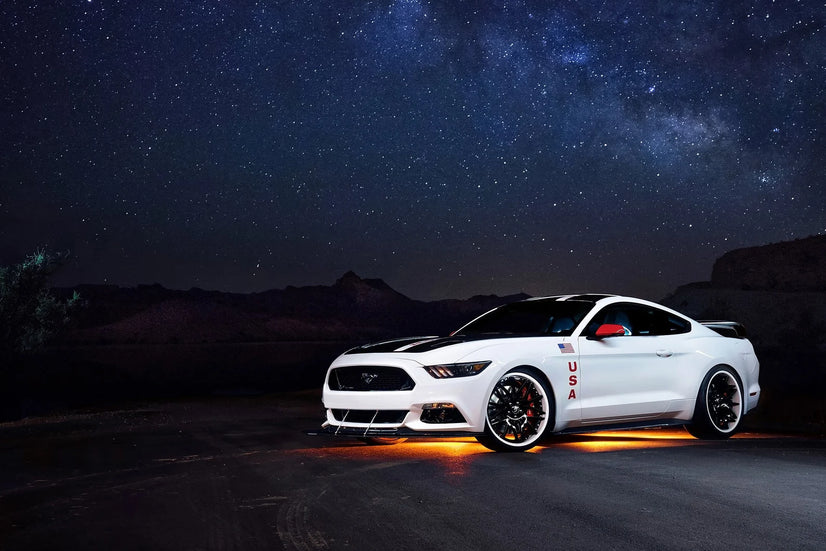 Ford Mustang 2015 GT Apollo Edition Canvas Wall Art, Wall decor, Canvas Print Poster Sticker